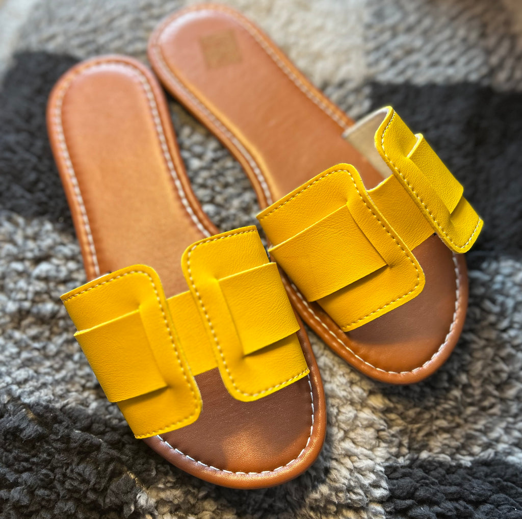 Sandals yellow summer