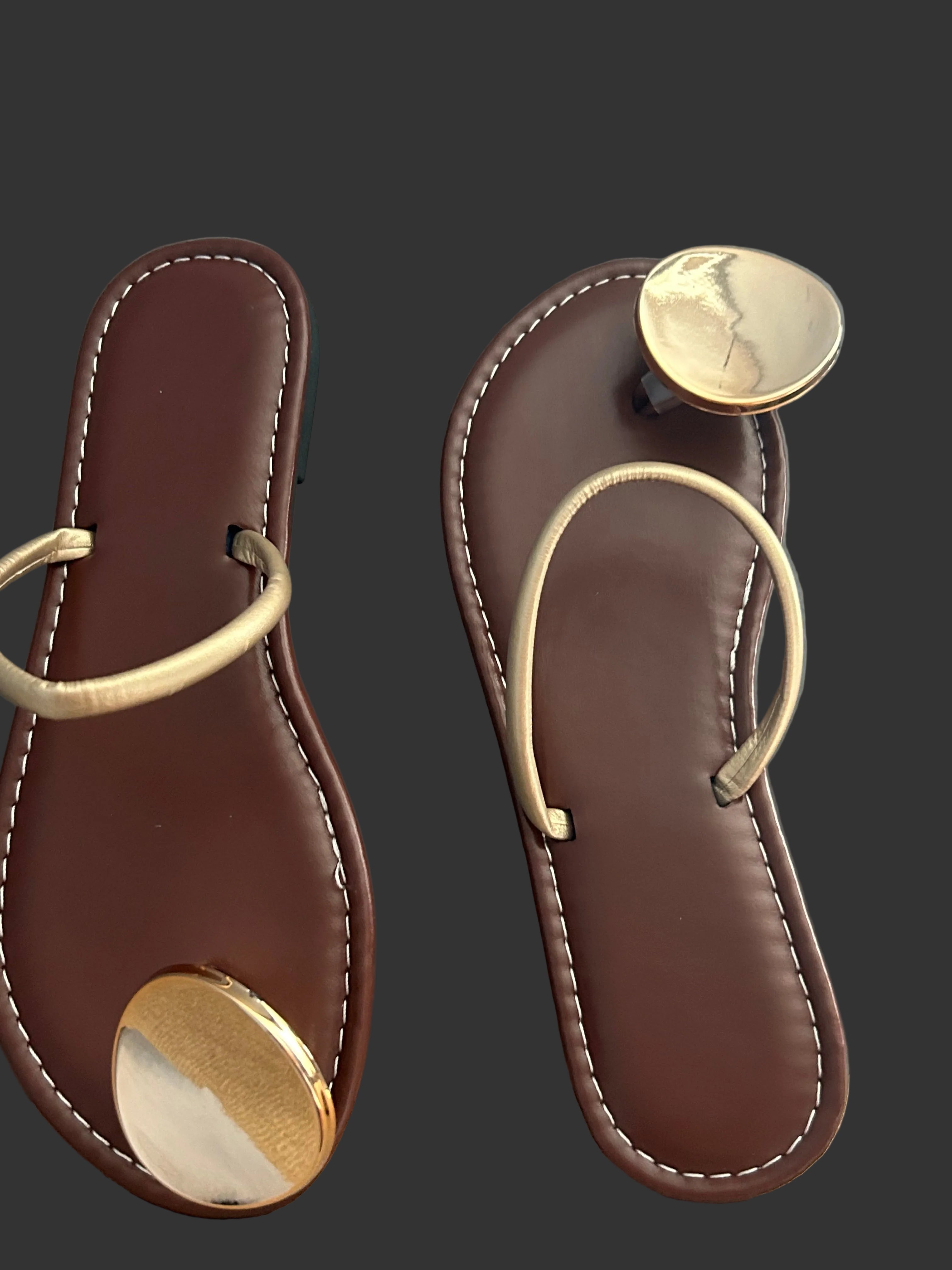 Sandals summer brown and or